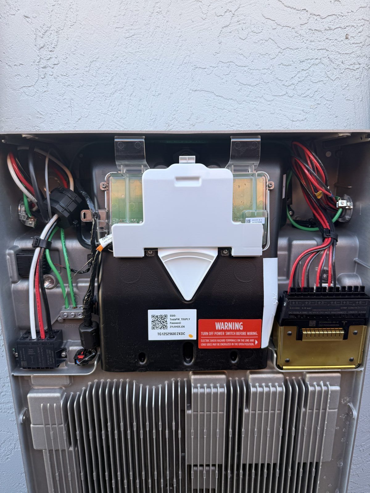 Tesla Powerwall 3 internal wiring — gateway, DC bus terminals, conductor terminations — Cyber Electric LLC