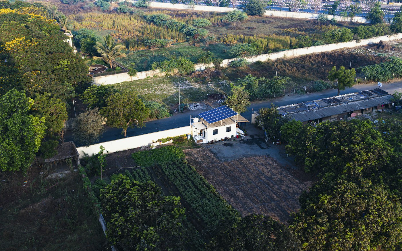 Illustrative photo of solar panels on a residential rooftop